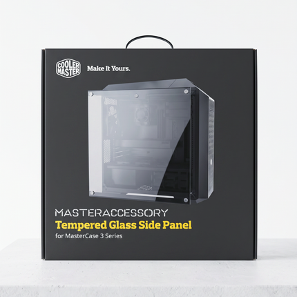 MasterAccessory Tempered Glass Side Panel for MasterCase 3 Series - front packaging