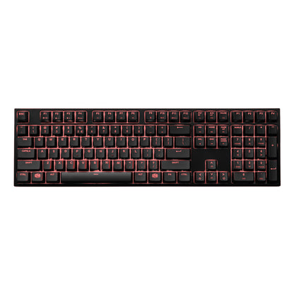 Cooler Master QuickFire Pro L - Full Size Mechanical Keyboard Green Cherry Switches - Red LED - US QWERTY