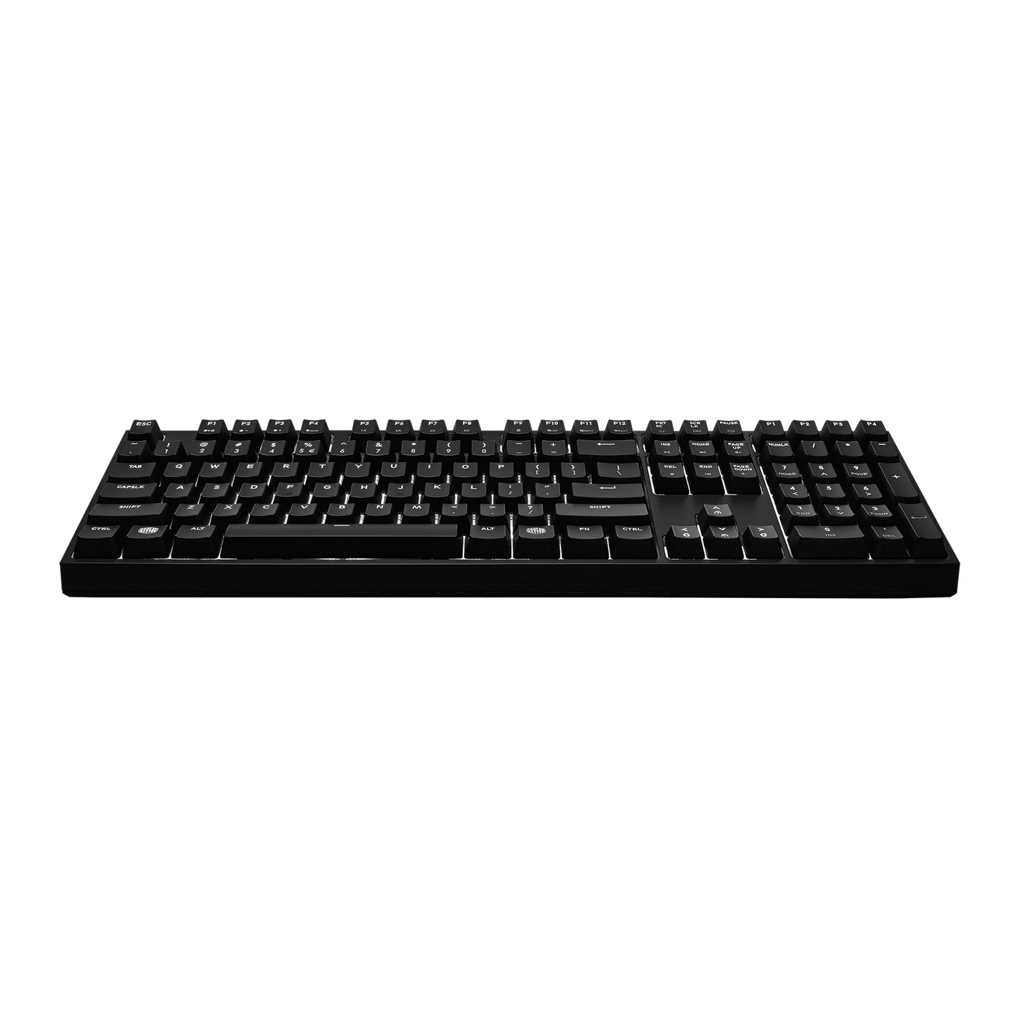 Cooler Master QuickFire Pro L - Full Size Mechanical Keyboard Green Cherry Switches - Red LED - US QWERTY