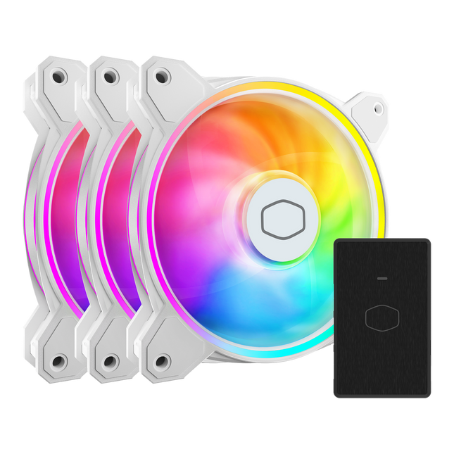 Cooler Master MasterFan MF120 Halo2 White Edition 3in1