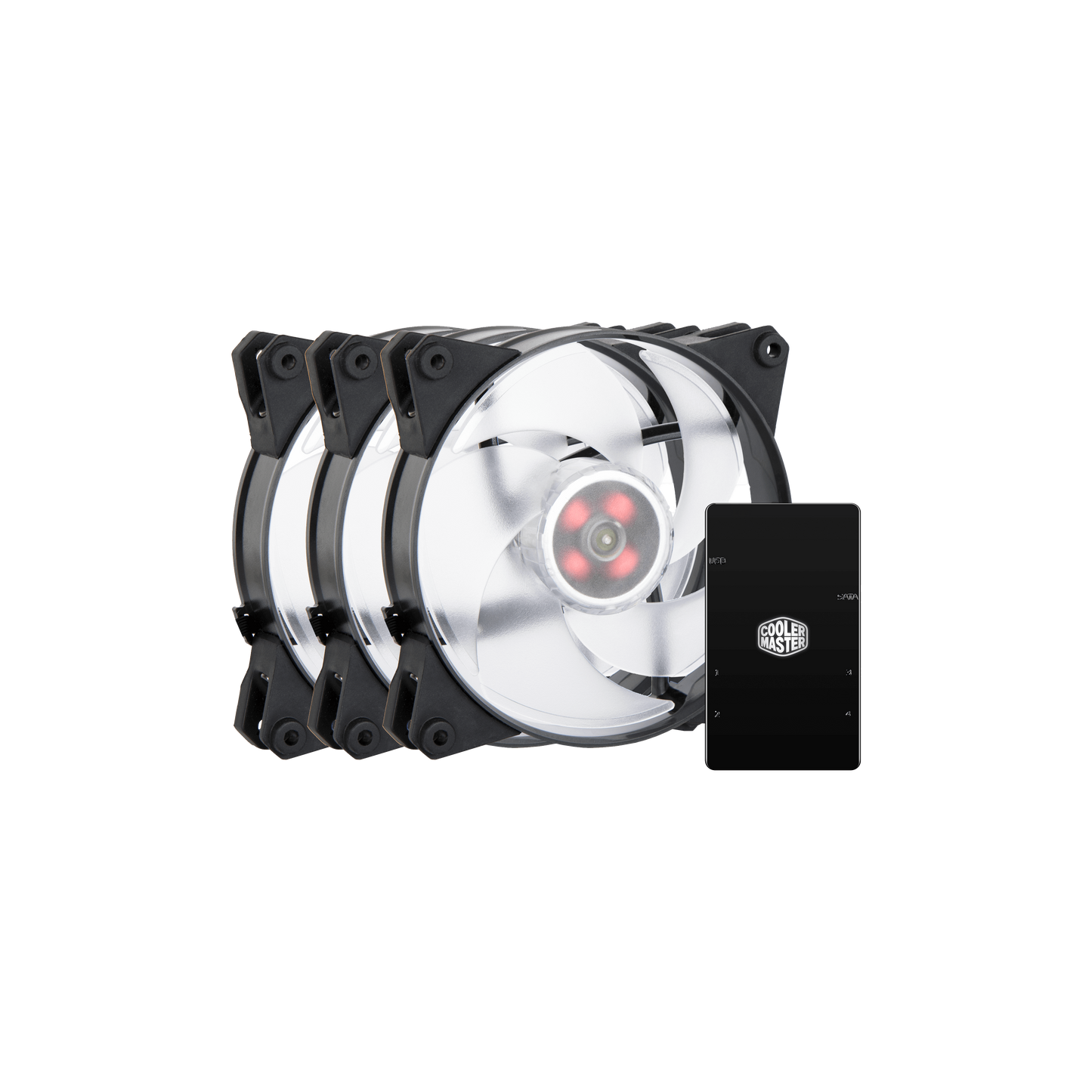 Ventola per case Cooler Master MasterFan Pro 140 RGB a pressione d'aria - Confezione 3 in 1