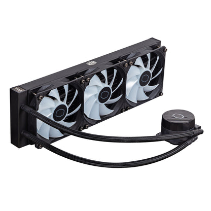 Cooler Master MasterLiquid 360L Core ARGB - Enfriador líquido de CPU AIO de 360 ​​mm - Negro