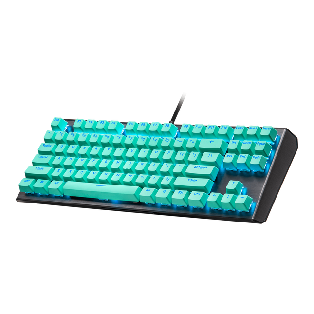 Cooler Master PBT doubleshot backlit keycap set - Mint Green - US QWERTY
