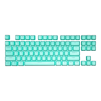Juego de teclas retroiluminadas de doble disparo Cooler Master PBT - Verde menta - QWERTY estadounidense