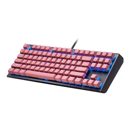 Juego de teclas retroiluminadas de doble disparo Cooler Master PBT - Sakura Pink - QWERTY estadounidense