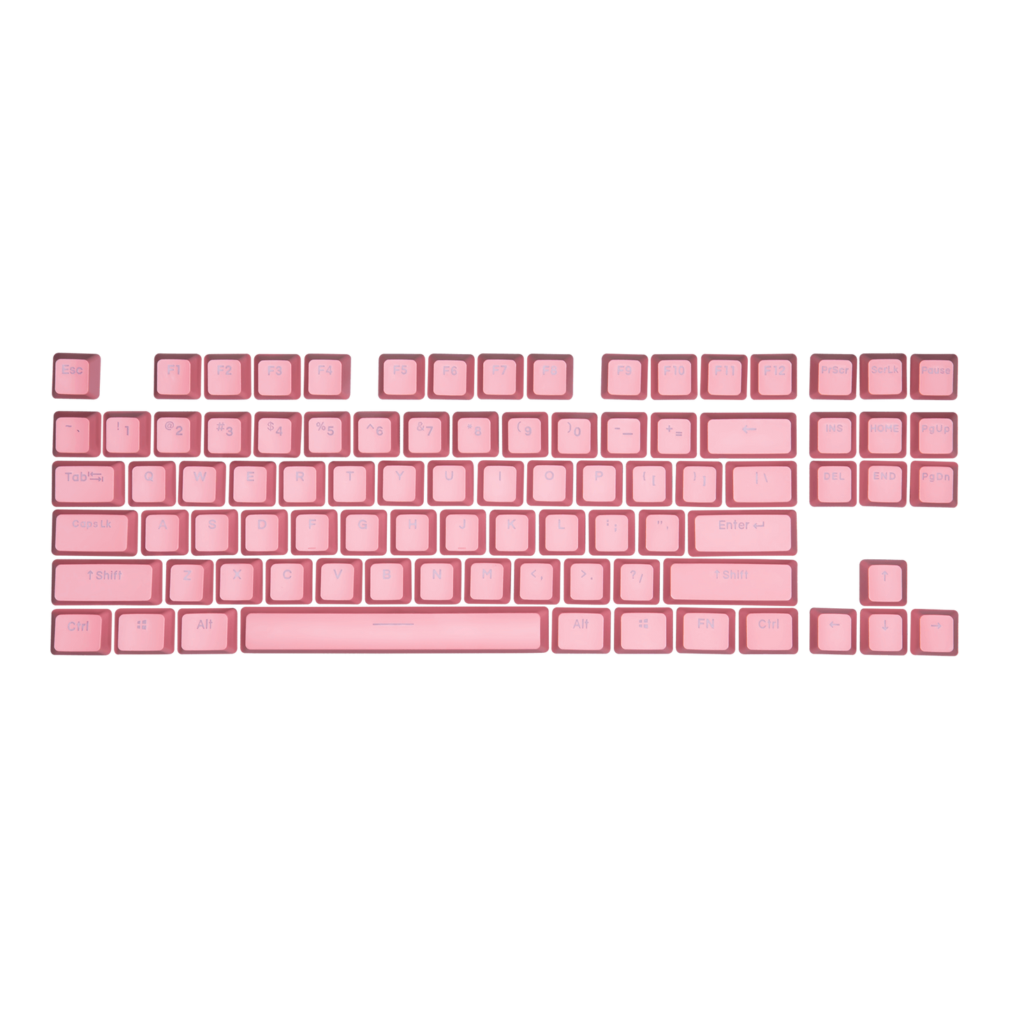 Juego de teclas retroiluminadas de doble disparo Cooler Master PBT - Sakura Pink - QWERTY estadounidense