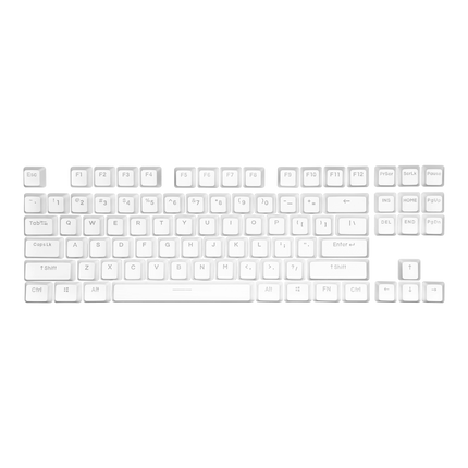 Juego de teclas retroiluminadas de doble disparo Cooler Master PBT - Blanco - QWERTY estadounidense