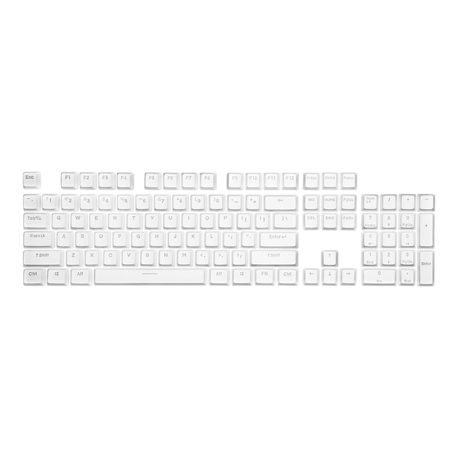 Cooler Master PBT doubleshot backlit keycap set - White - US QWERTY