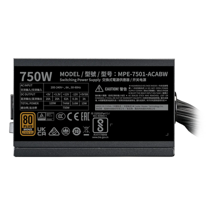 MWE Bronze 750W V3 230V A/EU Cable